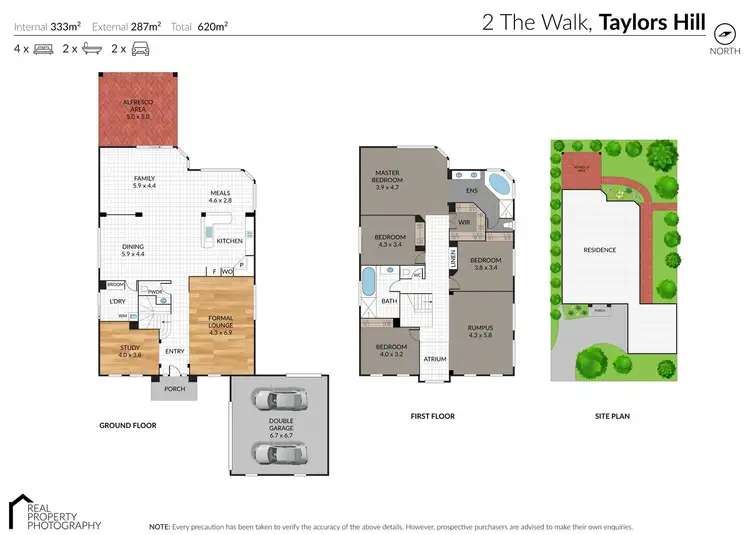 Floorplan of Homely house listing, 2 The Walk, Taylors Hill VIC 3037
