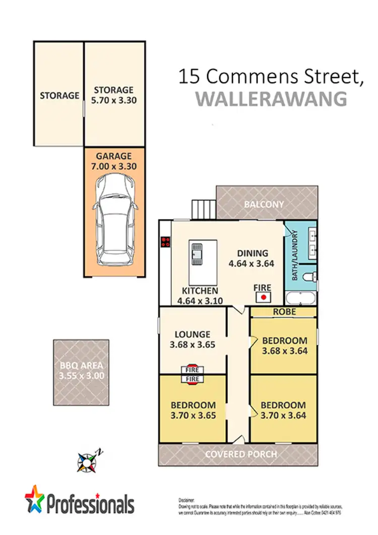 Floorplan of Homely house listing, 15 Commens Street, Wallerawang NSW 2845