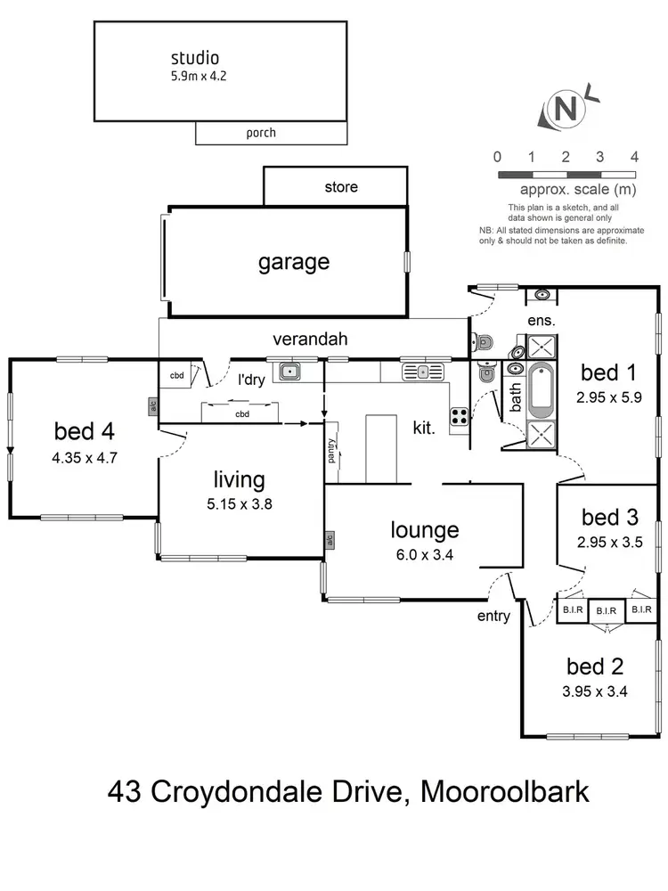Floorplan of Homely house listing, 43 Croydondale Drive, Mooroolbark VIC 3138