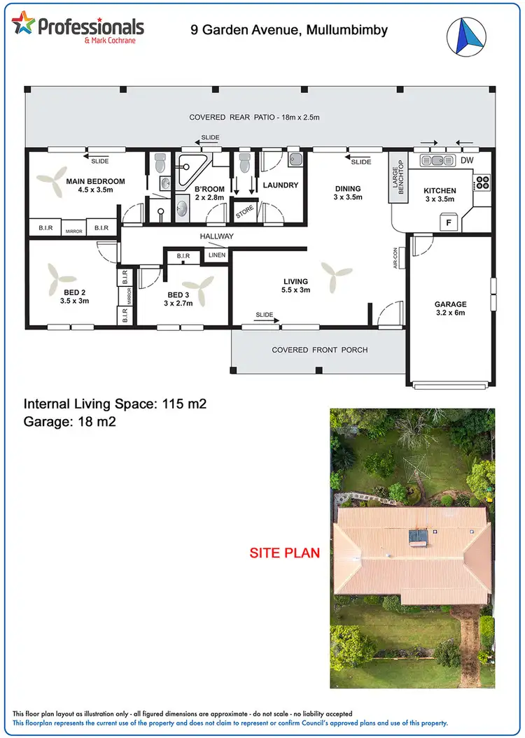 Floorplan of Homely house listing, 9 Garden Avenue, Mullumbimby NSW 2482