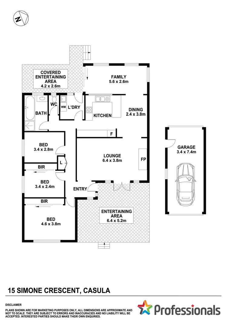 Floorplan of Homely house listing, 15 Simone Crescent, Casula NSW 2170