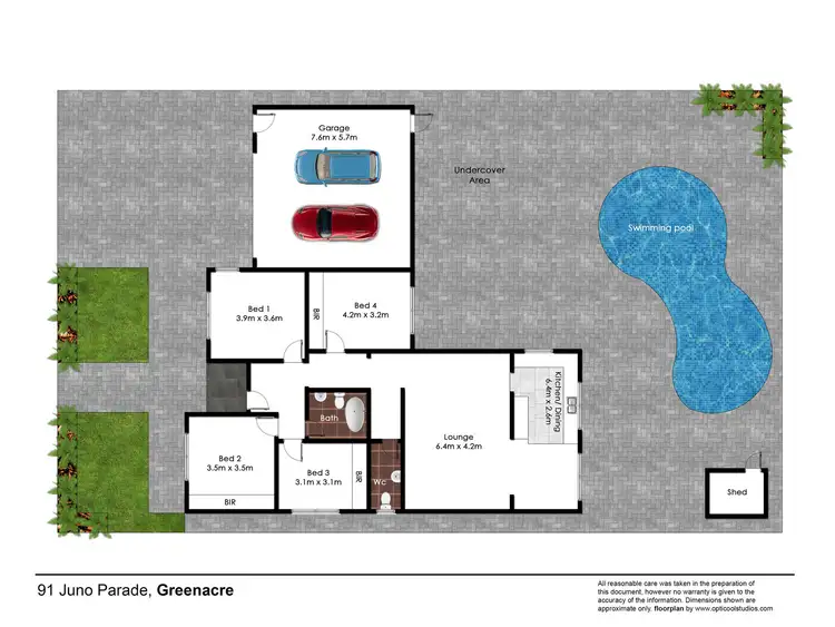 Floorplan of Homely house listing, 91 Juno Parade, Greenacre NSW 2190