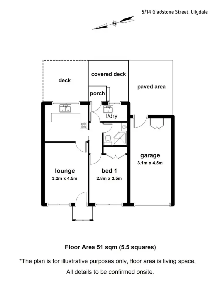 Floorplan of Homely house listing, 5/14 Gladstone Street, Lilydale VIC 3140