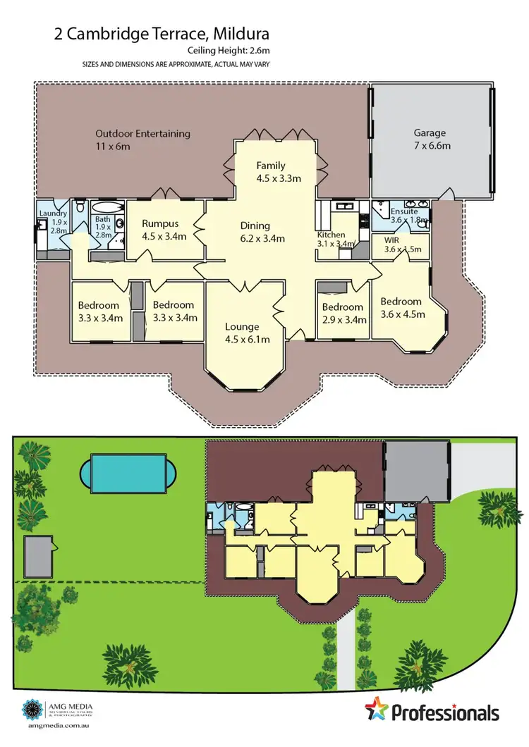 Floorplan of Homely house listing, 2 Cambridge Terrace, Mildura VIC 3500