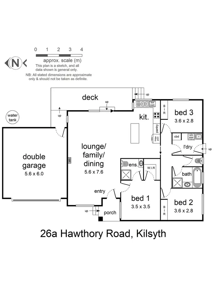 Floorplan of Homely house listing, 26a Hawthory Road, Kilsyth VIC 3137