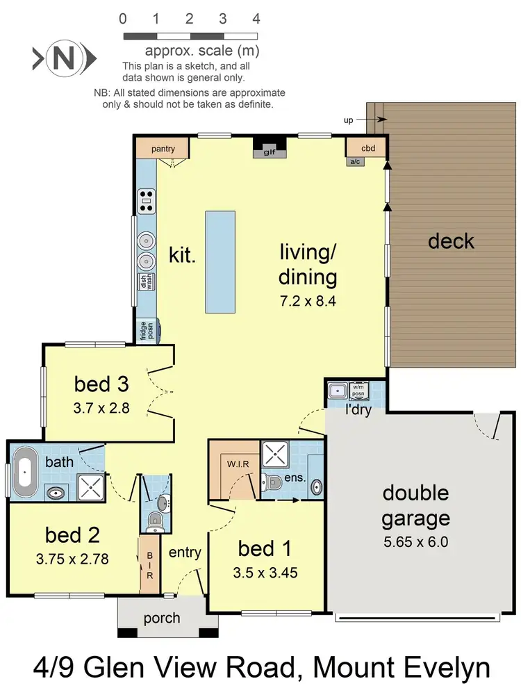 Floorplan of Homely unit listing, 4/9 Glen View Road, Mount Evelyn VIC 3796
