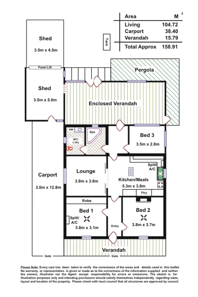 Floorplan of Homely house listing, 24 Swansea Street, Largs North SA 5016
