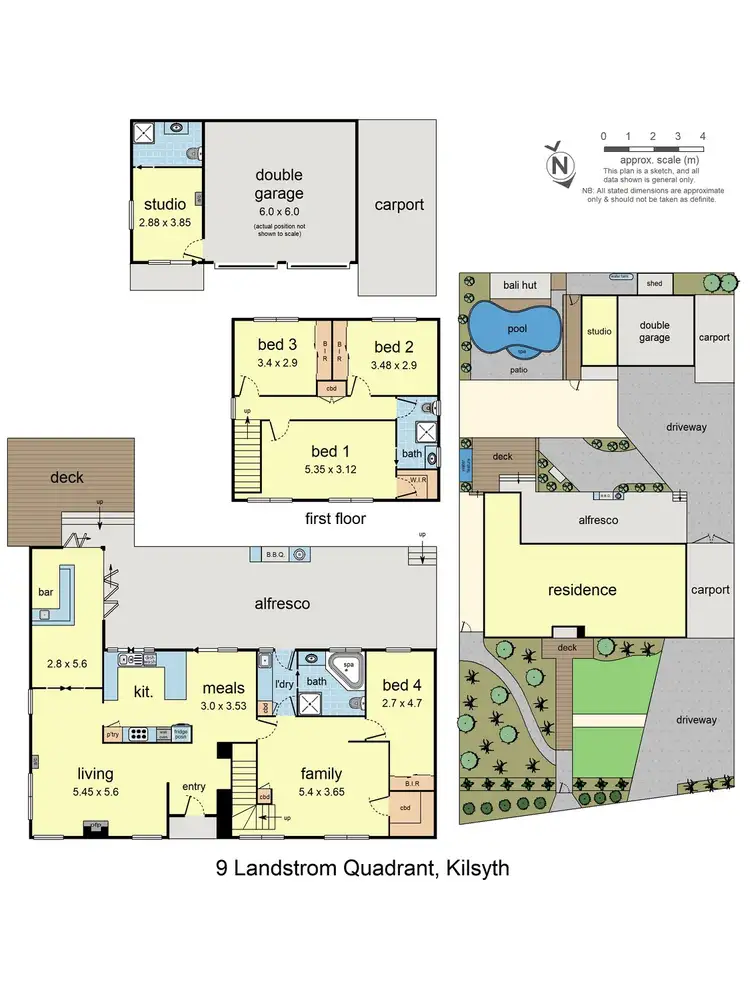 Floorplan of Homely house listing, 9 Landstrom Quadrant, Kilsyth VIC 3137