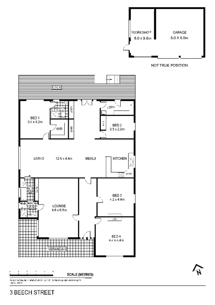 Floorplan of Homely house listing, 3 Beech Street, Golden Square VIC 3555