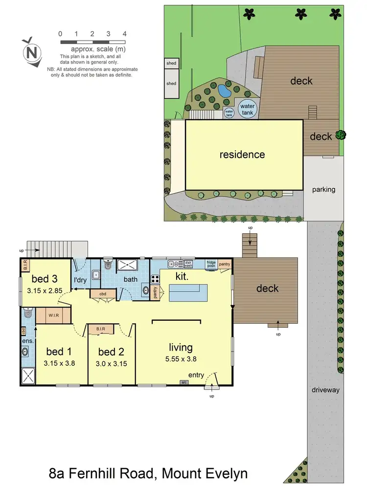 Floorplan of Homely house listing, 8A Fernhill Road, Mount Evelyn VIC 3796
