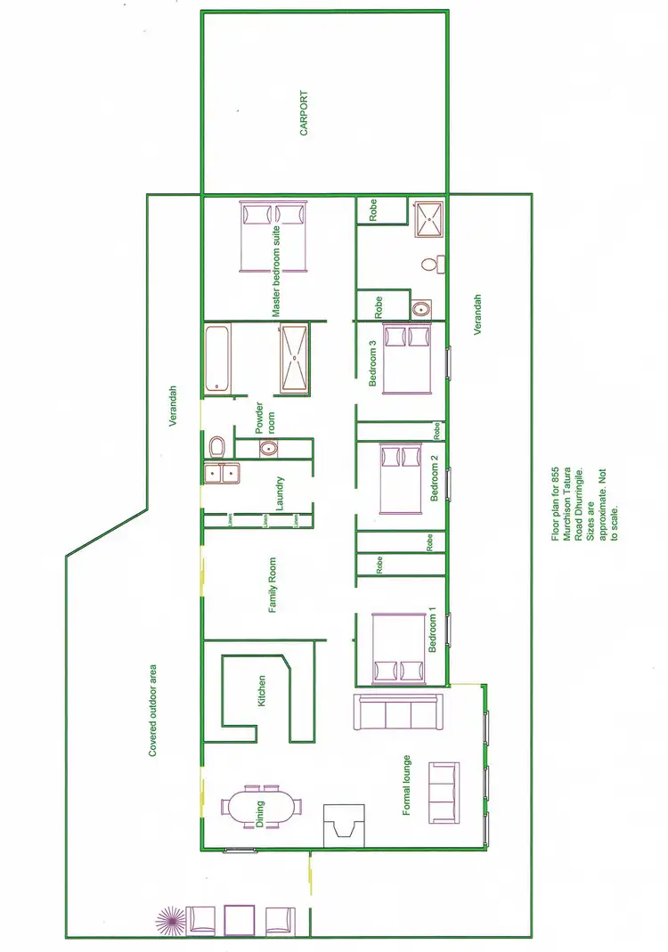 Floorplan of Homely rural property listing, 855 Murchison Tatura Road, Dhurringile VIC 3610