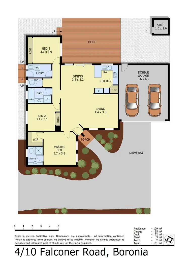 Floorplan of Homely unit listing, 4/10 Falconer Road, Boronia VIC 3155