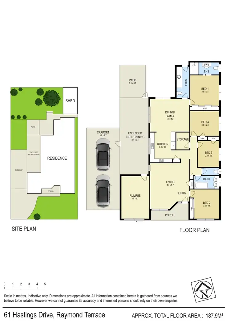 Floorplan of Homely house listing, 61 Hastings Drive, Raymond Terrace NSW 2324
