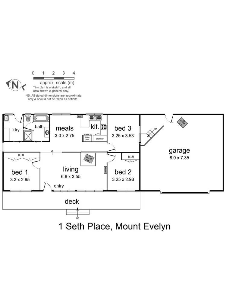 Floorplan of Homely house listing, 1 Seth Place, Mount Evelyn VIC 3796