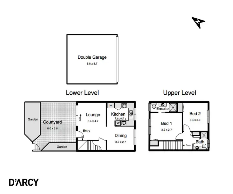 Floorplan of Homely townhouse listing, 6/35 Clyde Road, Herston QLD 4006