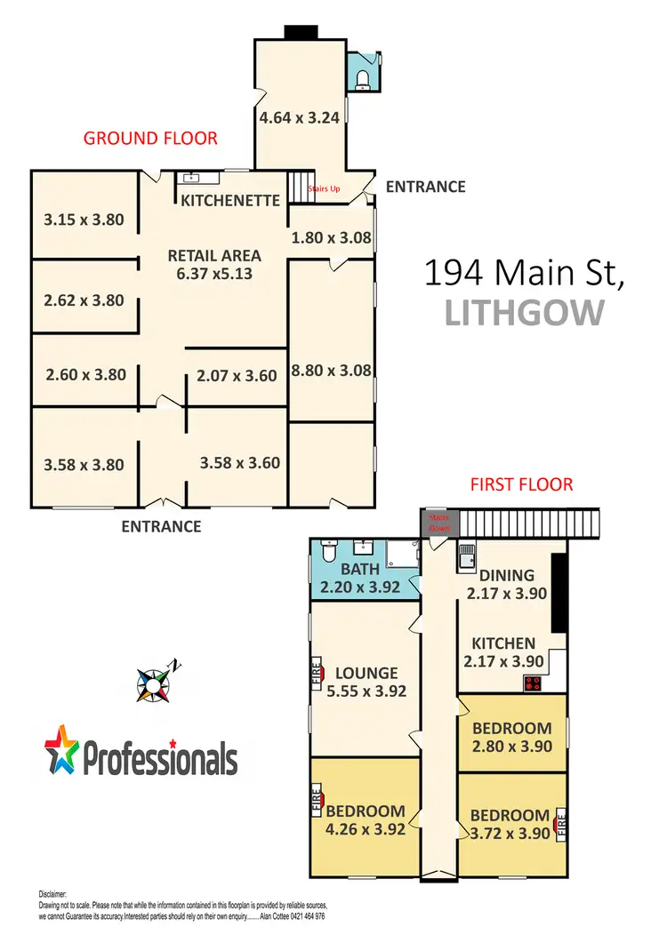 Floorplan of Homely house listing, 194 Main Street, Lithgow NSW 2790