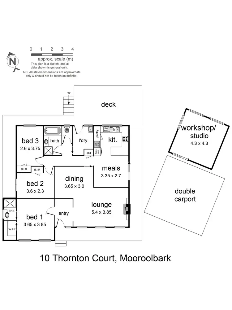 Floorplan of Homely house listing, 10 Thornton Court, Mooroolbark VIC 3138