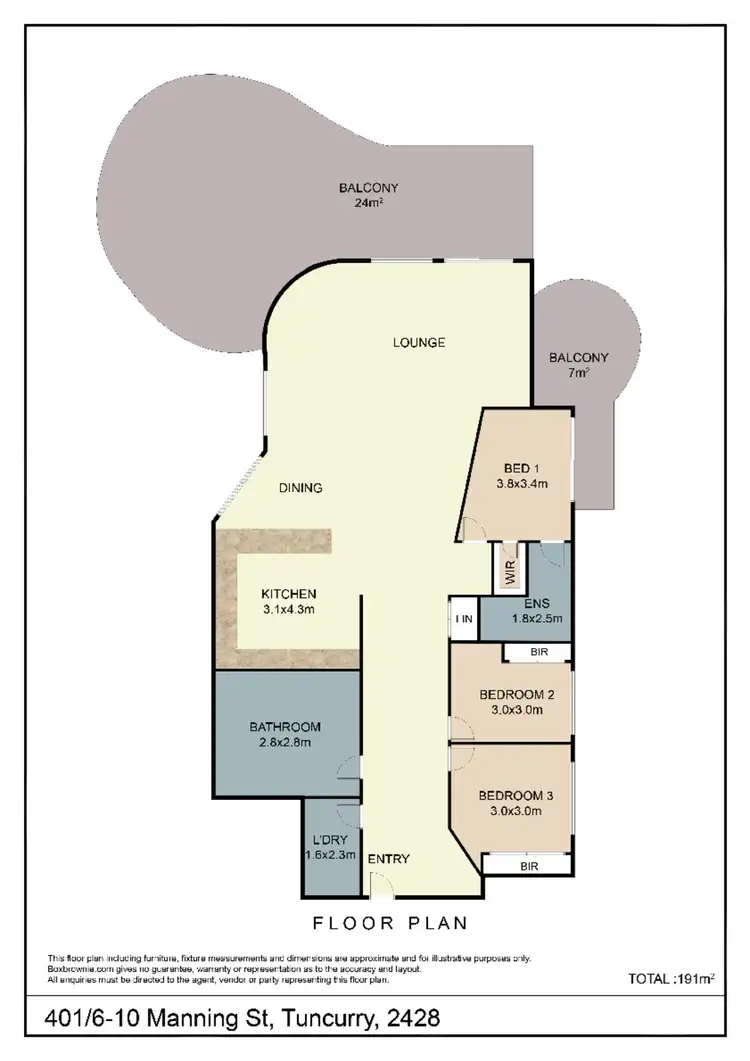 Floorplan of Homely unit listing, 401/6-10 Manning Street, Tuncurry NSW 2428