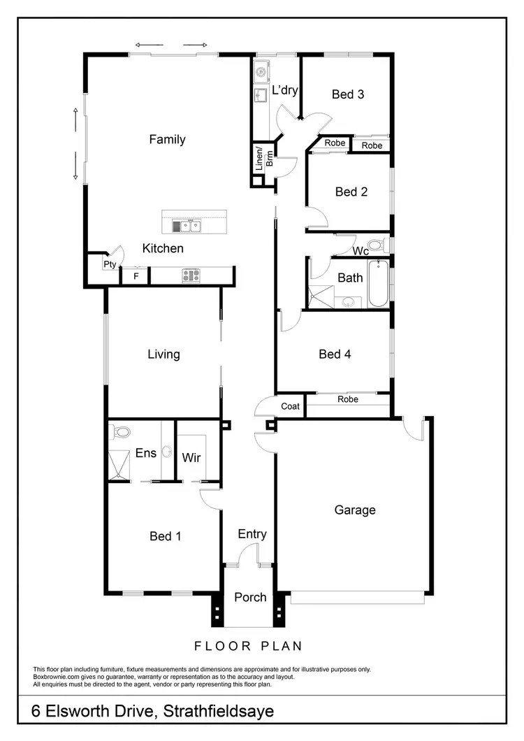 Floorplan of Homely house listing, 6 Elsworth Drive, Strathfieldsaye VIC 3551