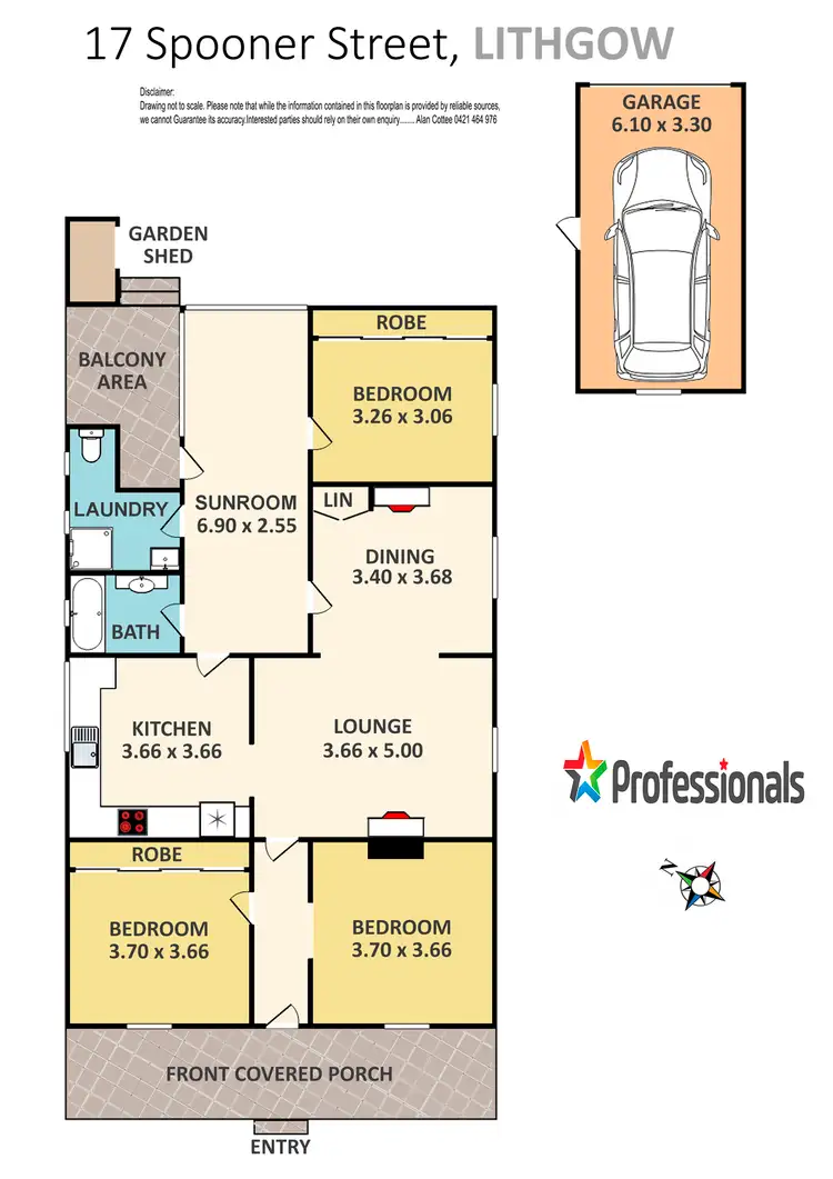 Floorplan of Homely house listing, 17 Spooner Street, Lithgow NSW 2790