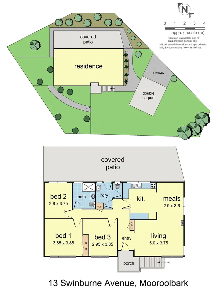 Floorplan of Homely house listing, 13 Swinburne Avenue, Mooroolbark VIC 3138