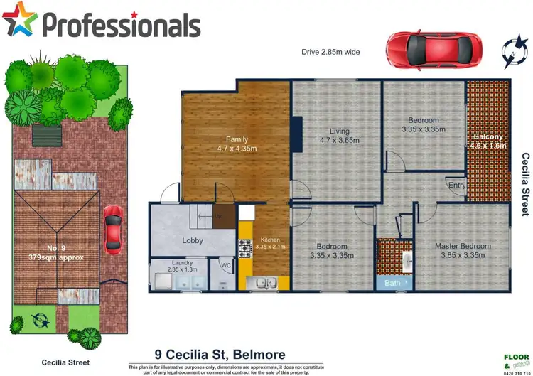 Floorplan of Homely house listing, 9 Cecilia Street, Belmore NSW 2192