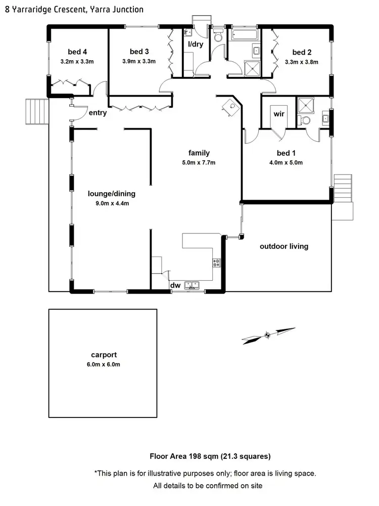 Floorplan of Homely house listing, 8 Yarraridge Crescent, Yarra Junction VIC 3797