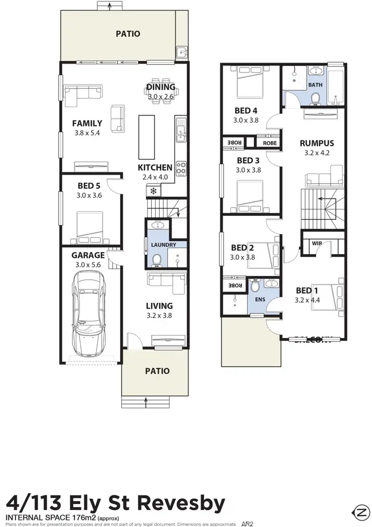 Floorplan of Homely townhouse listing, 4/113-117 Ely Street, Revesby NSW 2212