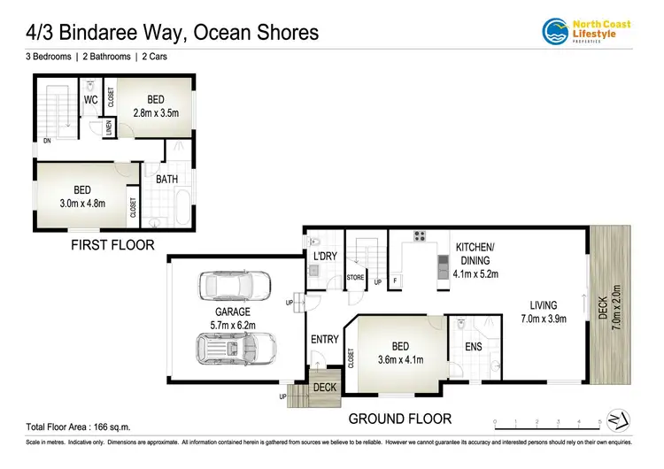 Floorplan of Homely townhouse listing, 4/3 Bindaree Way, Ocean Shores NSW 2483