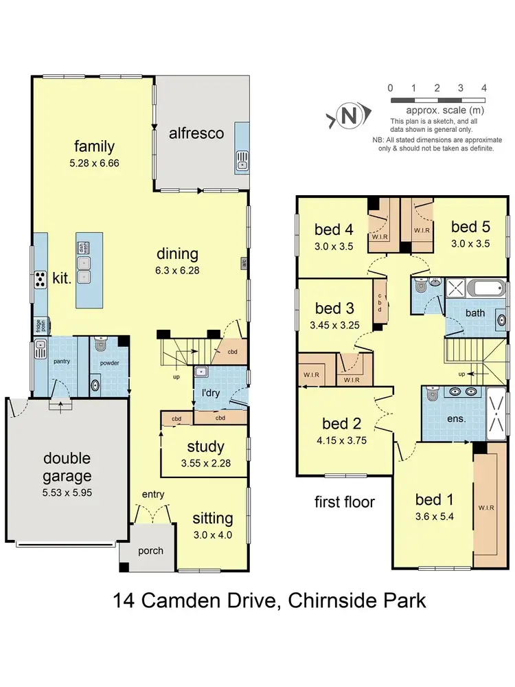 Floorplan of Homely house listing, 14 Camden Drive, Chirnside Park VIC 3116