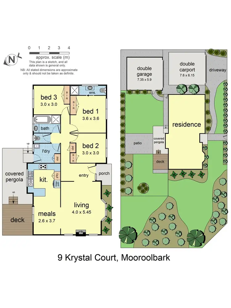 Floorplan of Homely house listing, 9 Krystal Court, Mooroolbark VIC 3138
