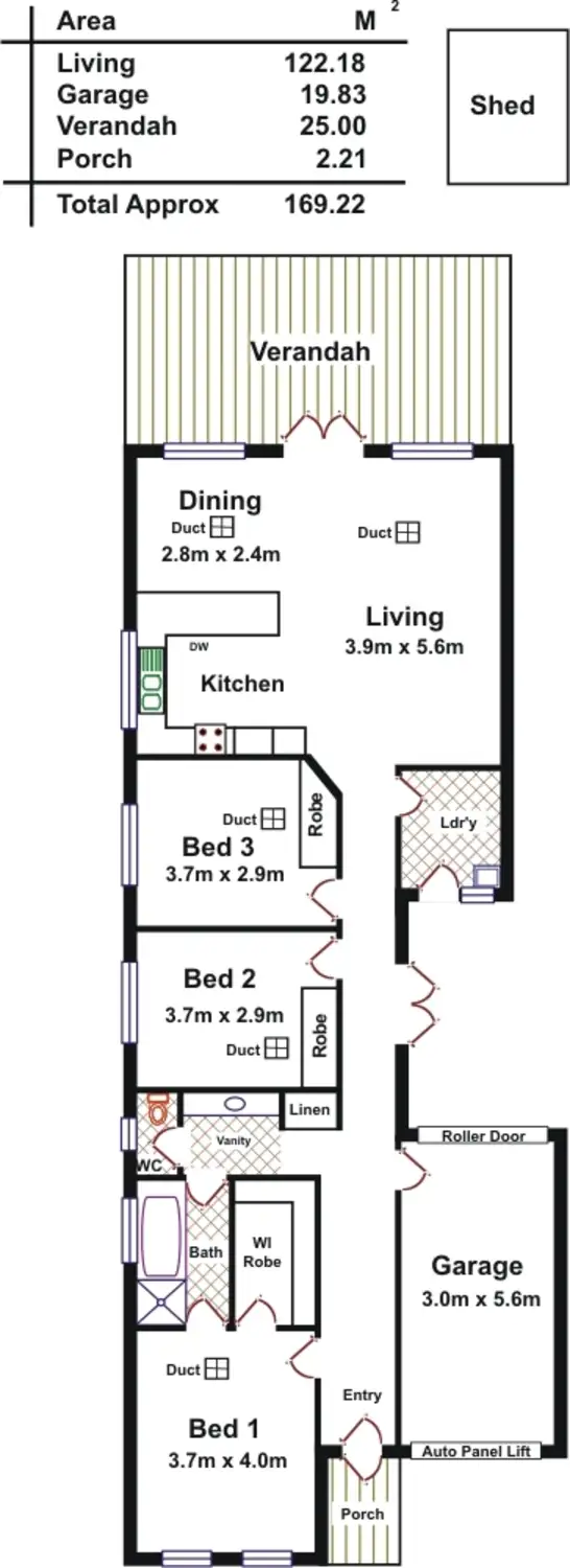 Floorplan of Homely house listing, 19 Monmouth Street, Ridleyton SA 5008