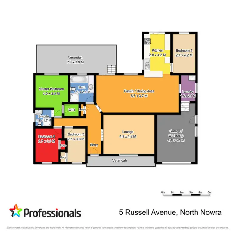 Floorplan of Homely house listing, 5 Russell Avenue, North Nowra NSW 2541