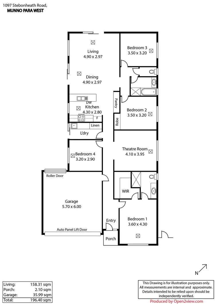 Floorplan of Homely house listing, 1097 Stebonheath Road, Munno Para West SA 5115