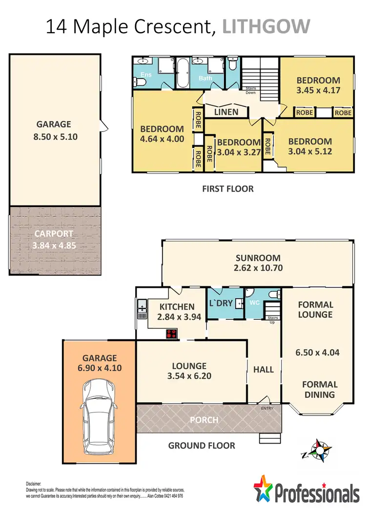 Floorplan of Homely house listing, 14 Maple Crescent, Lithgow NSW 2790