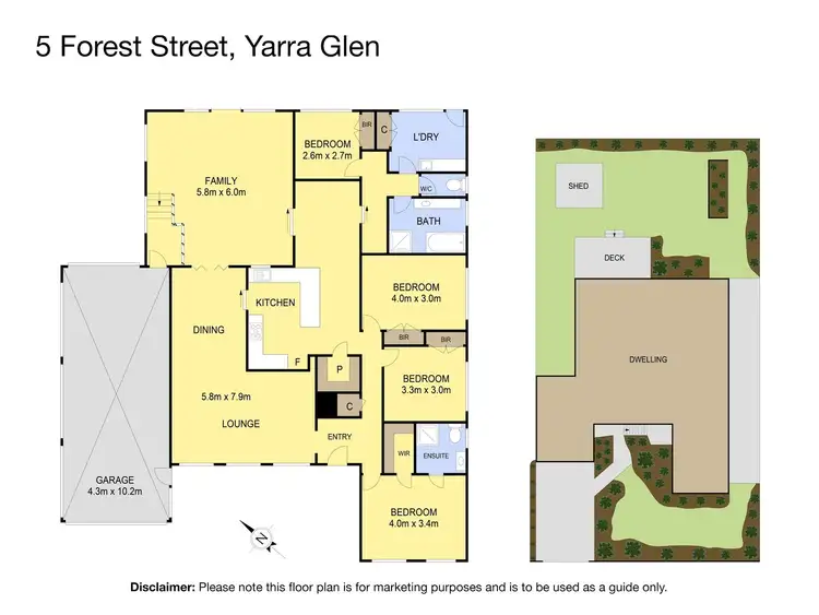 Floorplan of Homely house listing, 5 Forest Street, Yarra Glen VIC 3775