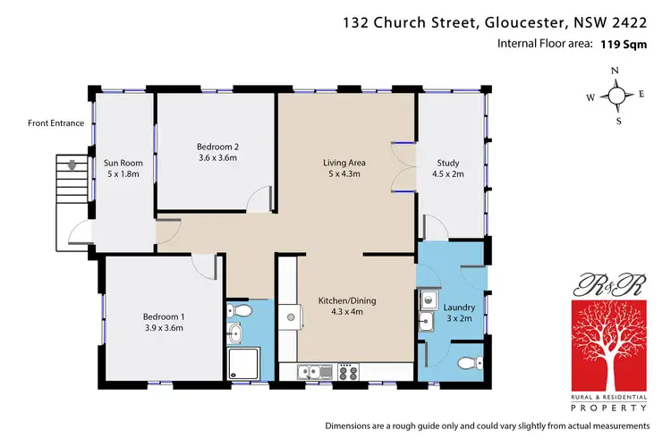 Floorplan of Homely house listing, 132 Church Street, Gloucester NSW 2422
