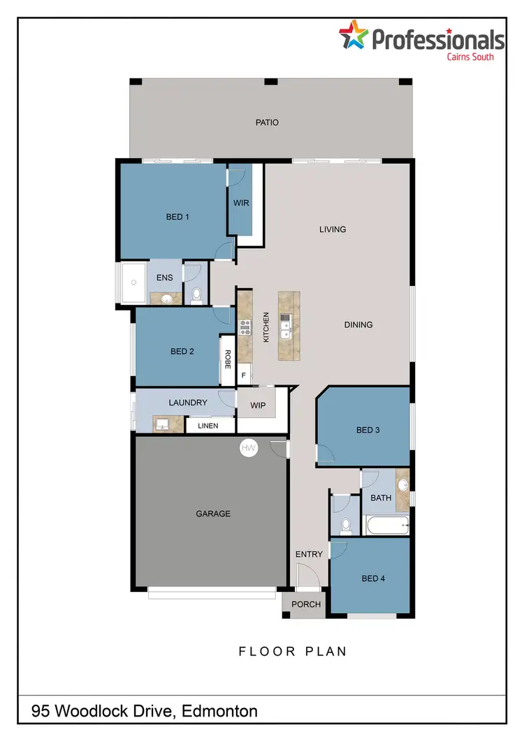 Floorplan of Homely house listing, 95 Woodlock Drive, Edmonton QLD 4869