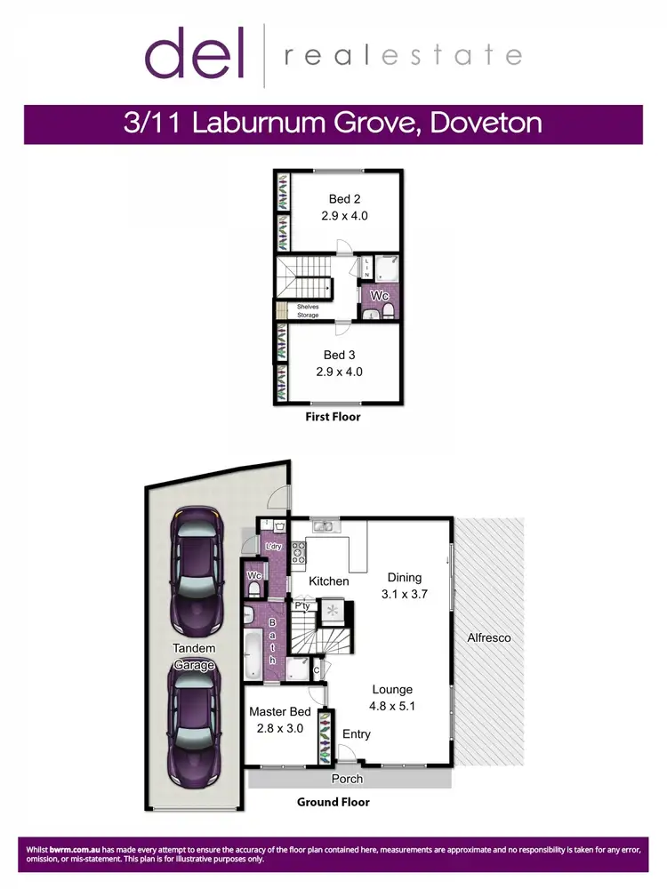 Floorplan of Homely townhouse listing, 3/11 Laburnum Grove, Doveton VIC 3177