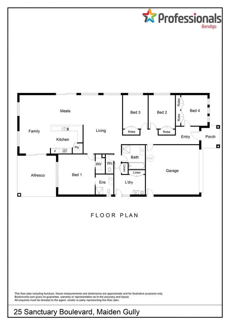 Floorplan of Homely house listing, 25 Sanctuary Boulevard, Maiden Gully VIC 3551