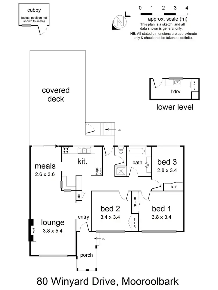 Floorplan of Homely house listing, 80 Winyard Drive, Mooroolbark VIC 3138