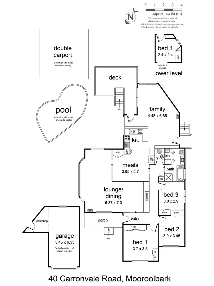Floorplan of Homely house listing, 40 Carronvale Road, Mooroolbark VIC 3138