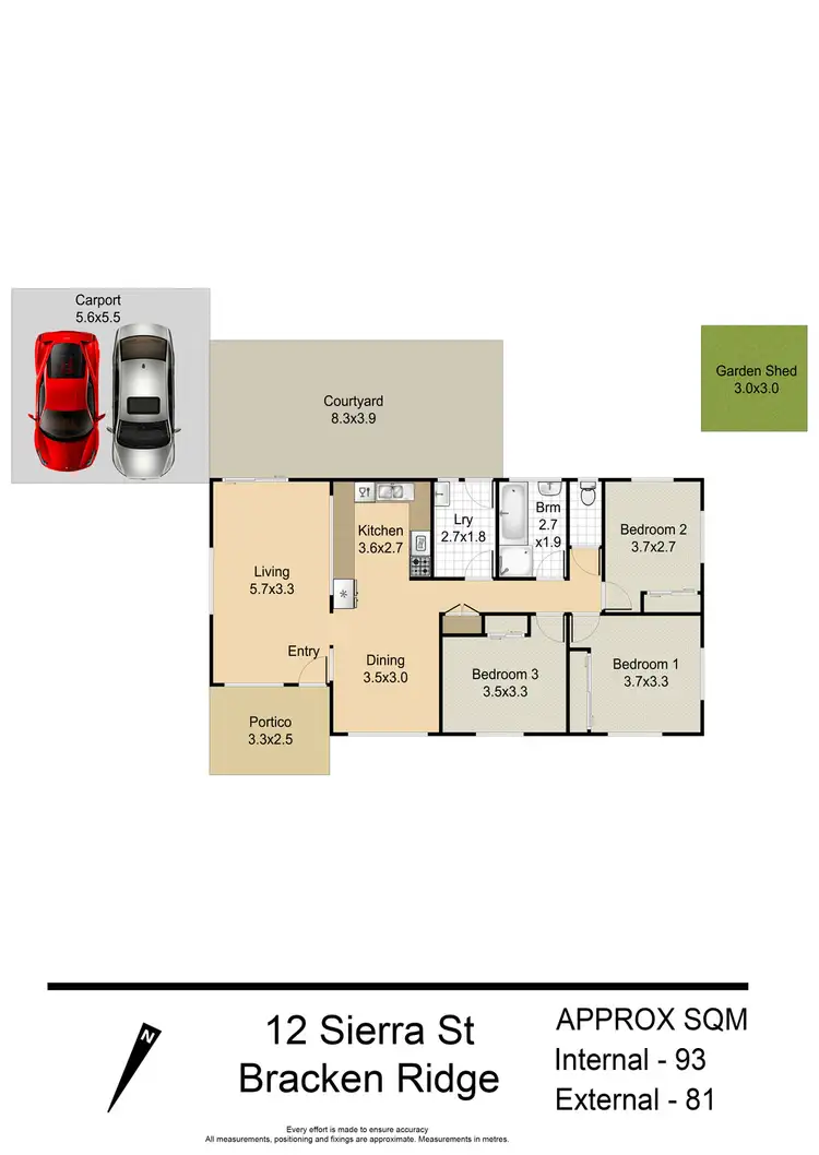Floorplan of Homely house listing, 12 Sierra Street, Bracken Ridge QLD 4017