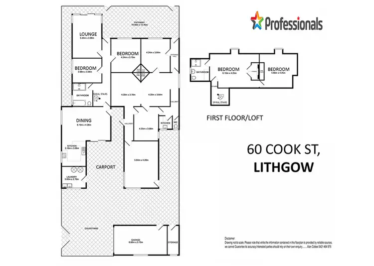 Floorplan of Homely house listing, 60 Cook Street, Lithgow NSW 2790