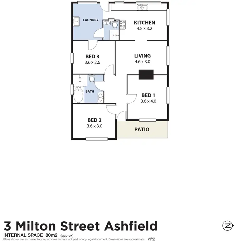 Floorplan of Homely house listing, 3 Milton Lane, Ashfield NSW 2131
