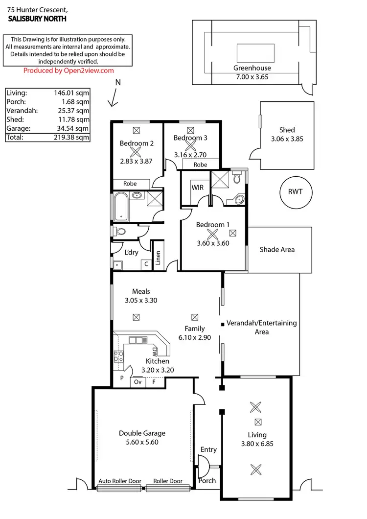 Floorplan of Homely house listing, 75 Hunter Crescent, Salisbury North SA 5108