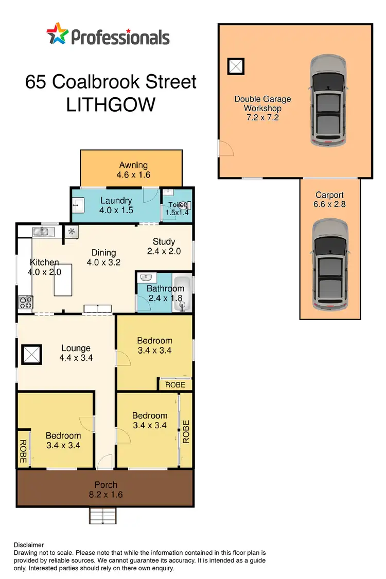 Floorplan of Homely house listing, 65 Coalbrook Street, Lithgow NSW 2790