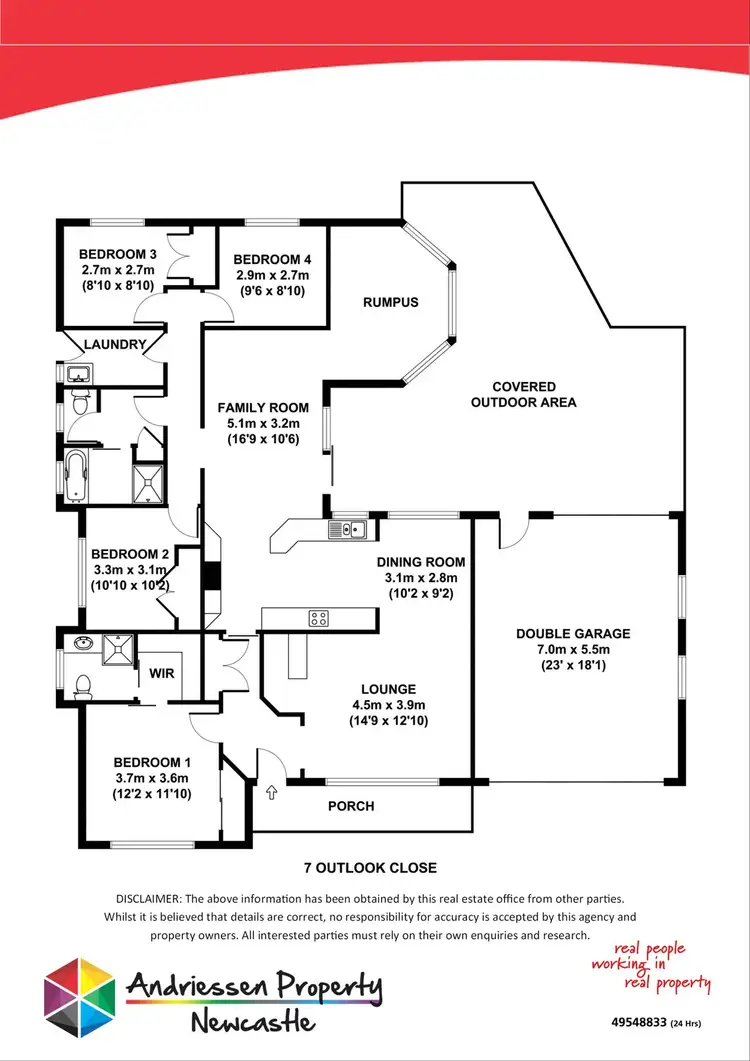 Floorplan of Homely house listing, 7 Outlook Close, Mount Hutton NSW 2290
