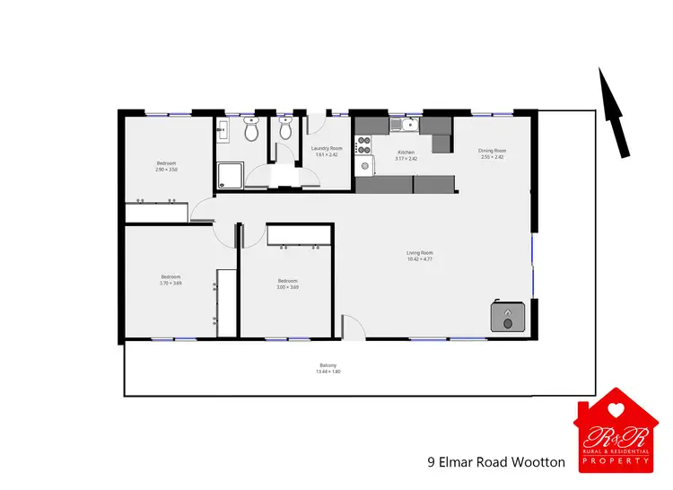 Floorplan of Homely rural property listing, 9 Elmar Road, Wootton NSW 2423