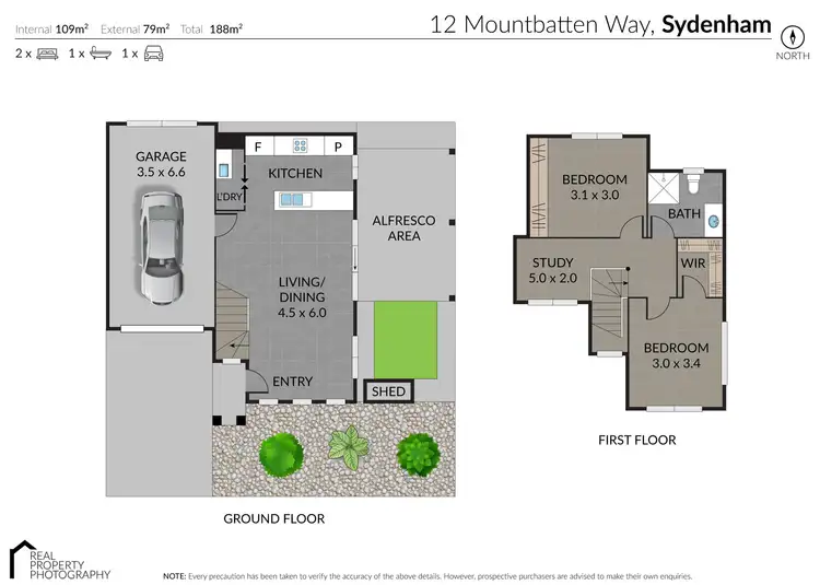 Floorplan of Homely townhouse listing, 12 Mountbatten Way, Sydenham VIC 3037